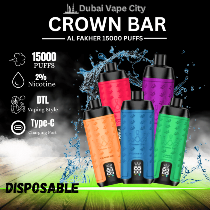 Al Fakher Crown Bar 15000 puffs